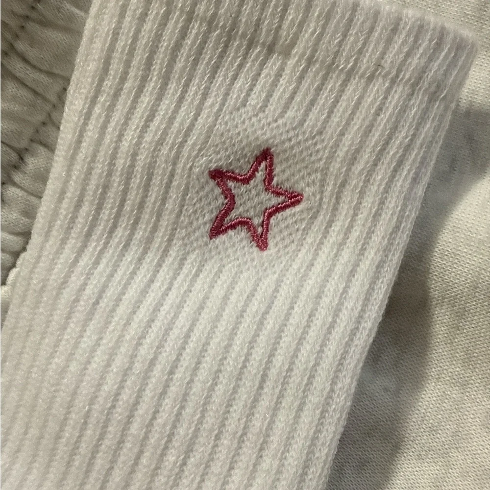 New in Carrier Cowgirl Hat Pink and Gray Embroidered Sweatshirt 4-Piece Set
